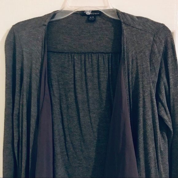 Like new, Grey Open Flutter Cardigan Sweater S/M - Picture 3 of 6